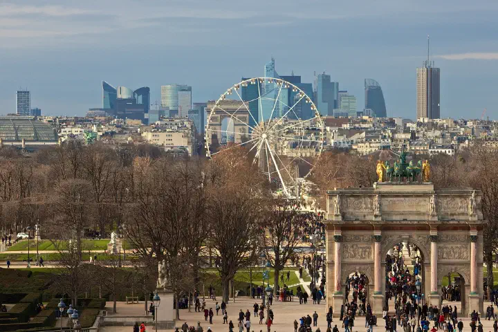 Paris, looking from the Louvre towards La Défense.