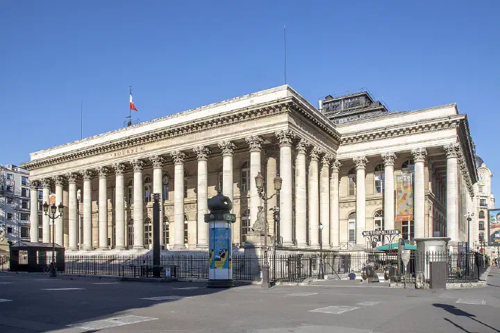 The Palais Brongniart in Paris.