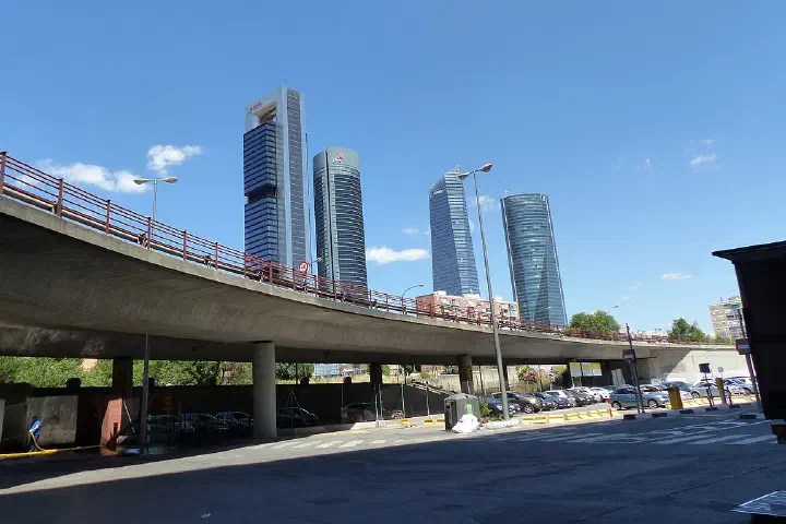 The Cuatro Torres Business Area, Madrid.