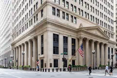 The Federal Reserve Bank of Chicago on LaSalle Street.