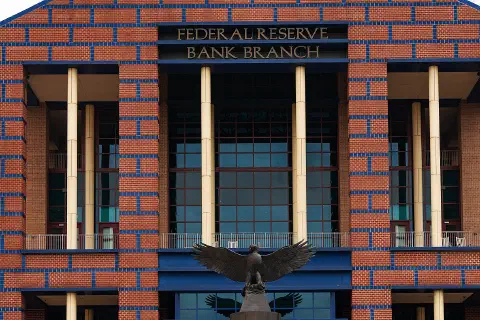 The Federal Reserve Bank in Houston, Texas, one of the three branches of the Federal Reserve Bank of Dallas.