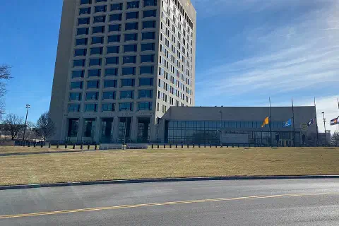 The exterior of the Federal Reserve building in Kansas City, Missouri.