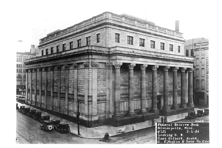 The Federal Reserve Bank Building.