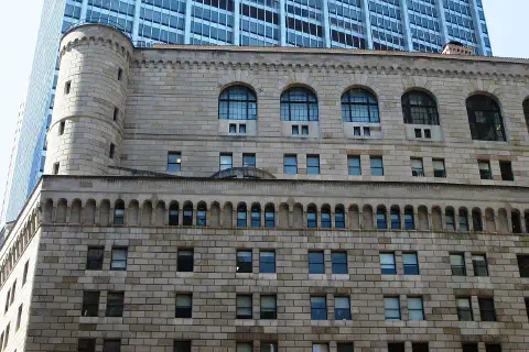 The Federal Reserve Bank of New York Building at 33 Liberty Street.
