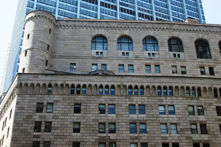 The Federal Reserve Bank of New York Building at 33 Liberty Street.