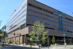 The Federal Reserve Bank of Philadelphia – headquartered at 10 N. Independence Mall West (N. 6th Street) at Arch Street, Philadelphia, Pennsylvania