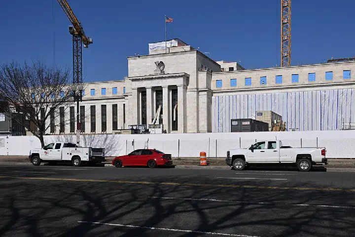 Ongoing construction at the Marriner S. Eccles Federal Reserve headquarters building.
