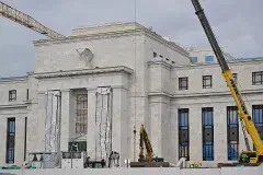 Construction at the Marriner S. Eccles Federal Reserve headquarters building in Washington, December 17, 2025.