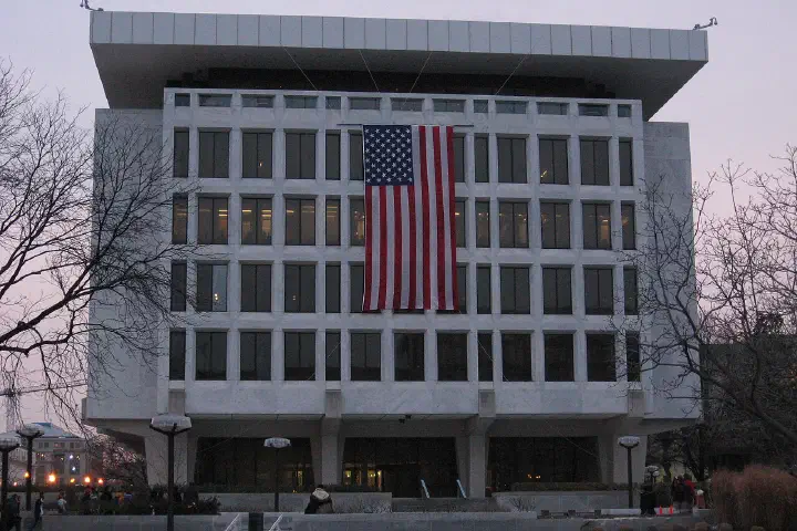 The William McChesney Martin Jr. Federal Reserve Board Building, commonly known as the Martin Building.