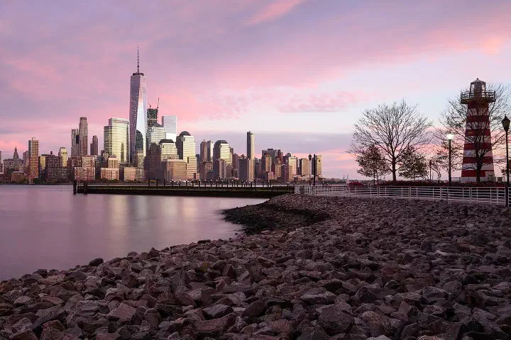 Lower Manhattan seen from Jersey City.