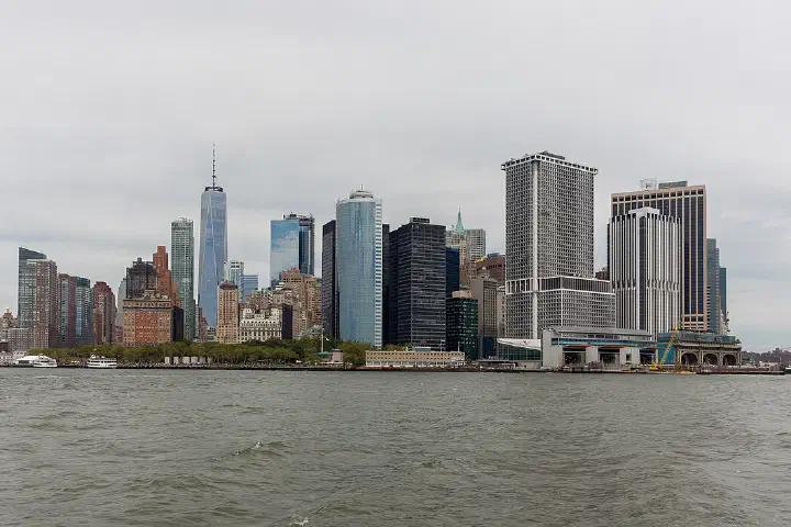 The Lower Manhattan skyline.