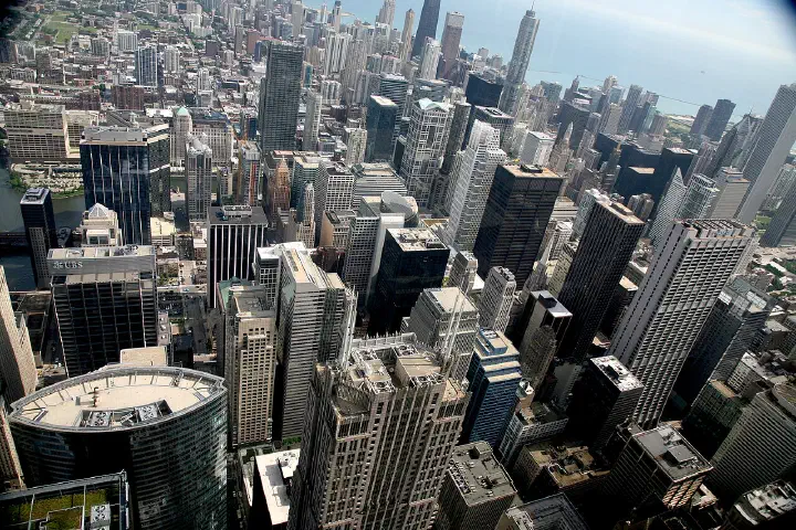 The Willis Tower, formerly the Sears Tower, in the Chicago Loop.