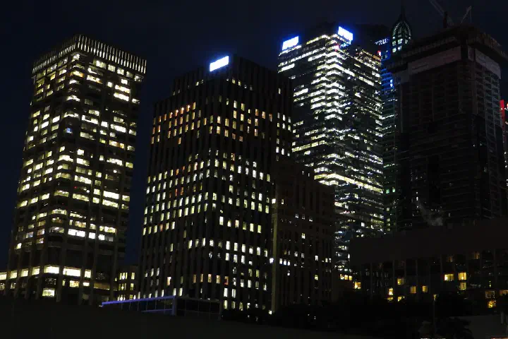 Toronto's Financial District, in the downtown core.