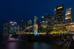 The Merlion at Marina Bay, Singapore.