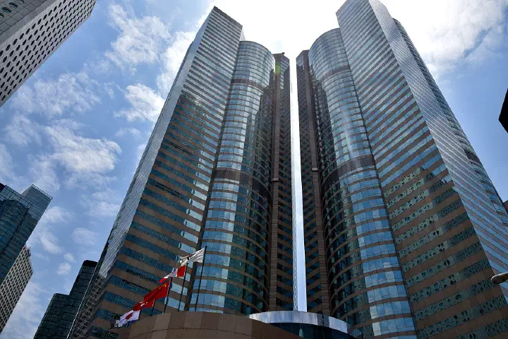 Exchange Square in Central, Hong Kong, home to the offices of the Hong Kong Stock Exchange.