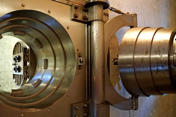 The Bank of Canada vault in the Diefenbunker, where the 800-tonne federal gold reserve could be stored if a nuclear attack was imminent.