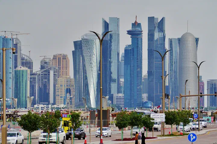 The Doha skyline, Qatar