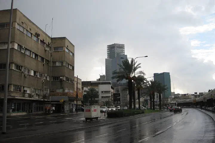 A Tel Aviv city scene.
