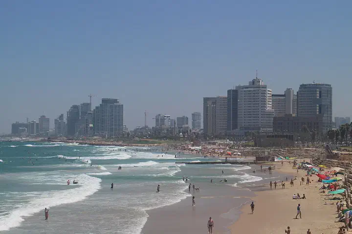 The Tel Aviv-Yafo skyline.