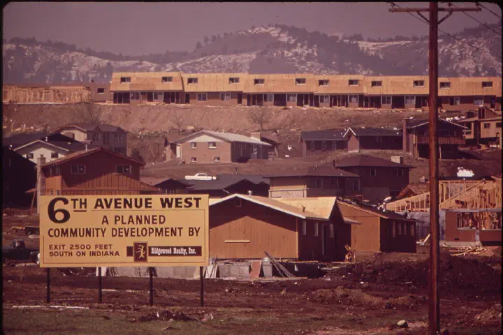 A new housing development.