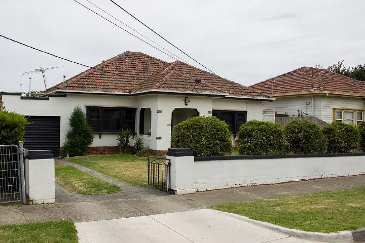 A house on a suburban street in Sunshine, Victoria.