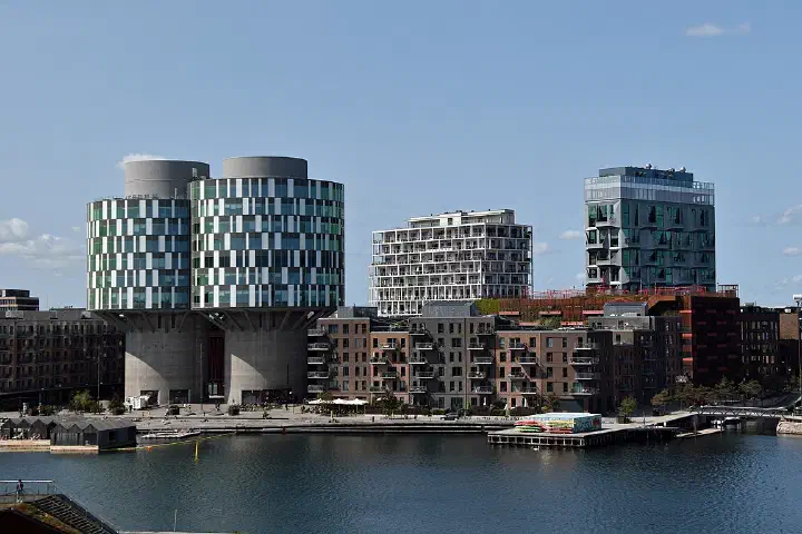 Apartment buildings in Nordhavn.