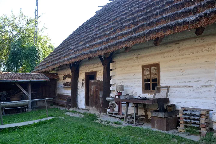 Timber framing in Markowa.