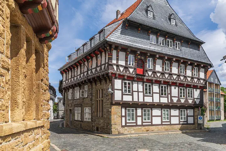 Timber framing at Bergstraße 60 in Goslar.