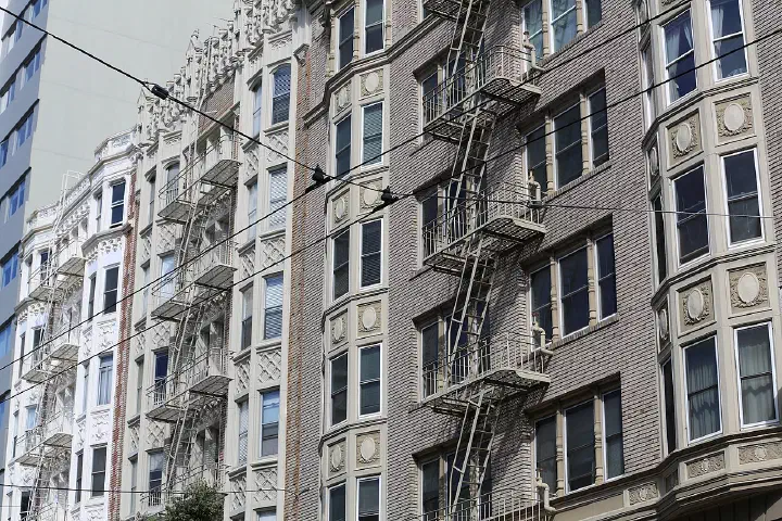 Victorian houses in San Francisco.