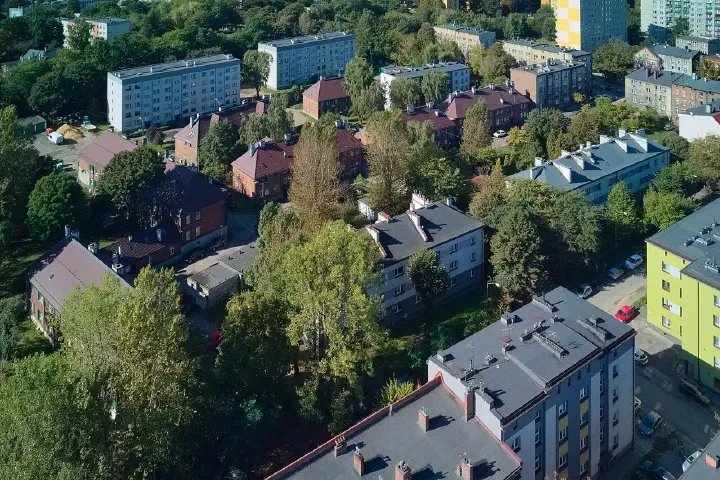 The workers' housing estate of the Laura (later Jedność) steelworks in Siemianowice Śląskie, Poland.