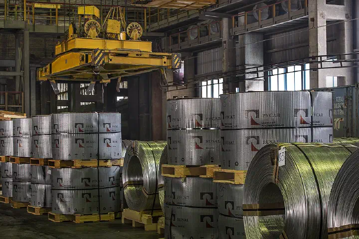 The Bratsk aluminium smelter.