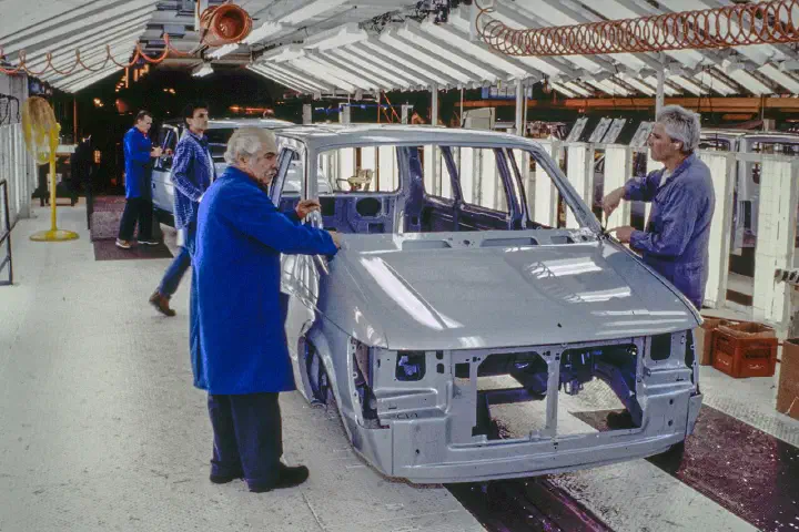 Minivans being assembled at the Windsor Assembly Plant in Ontario.