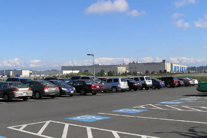 The Boeing factory in Everett, the world's largest building by volume.
