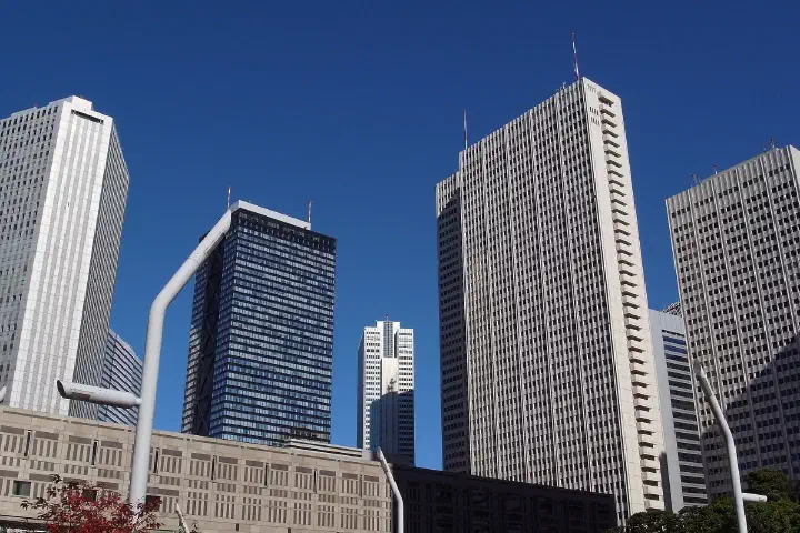 The Nishi-Shinjuku skyline, Tokyo.