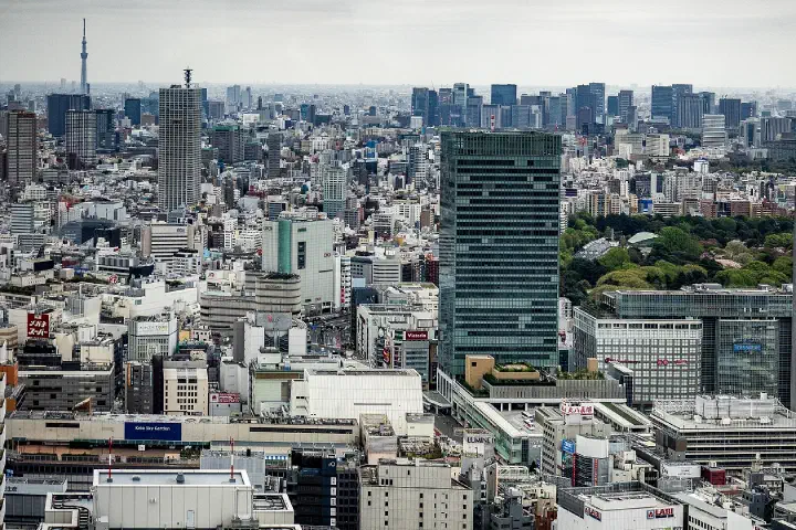 The Shinjuku skyline, Tokyo.