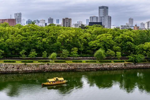 A view of Osaka, Japan, 2019.