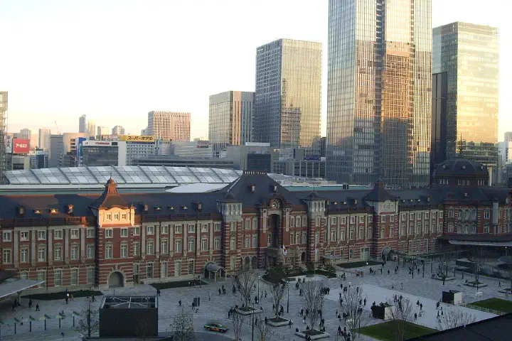 The renewed Marunouchi Square at Tokyo Station.