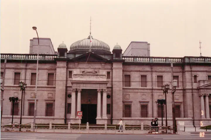 The Bank of Japan's Osaka branch at Yodoyabashi, Osaka, May 3, 1982.