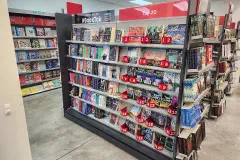 Bookshelves of The Warehouse in Paraparaumu, New Zealand, including a BookTok section