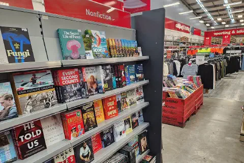 Inside The Warehouse store in Paraparaumu, New Zealand.