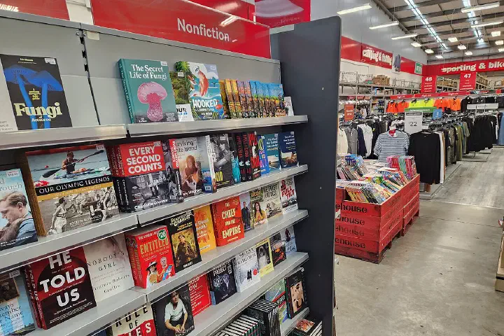 Inside The Warehouse store in Paraparaumu, New Zealand.