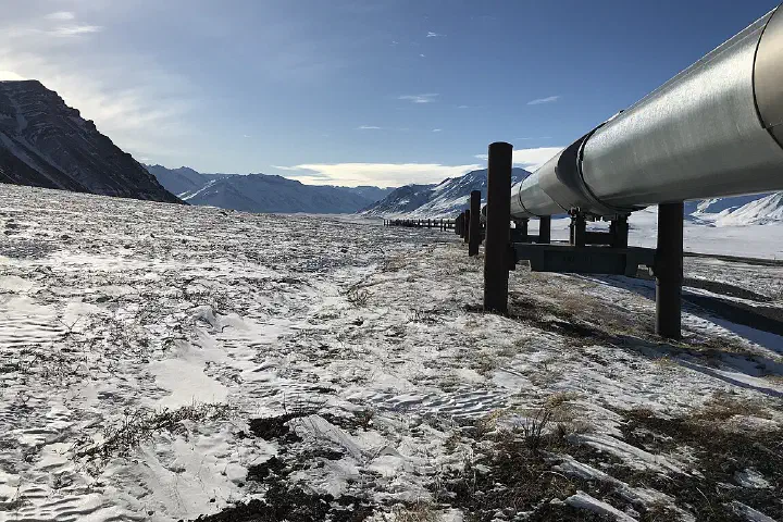 The Trans-Alaska Pipeline.
