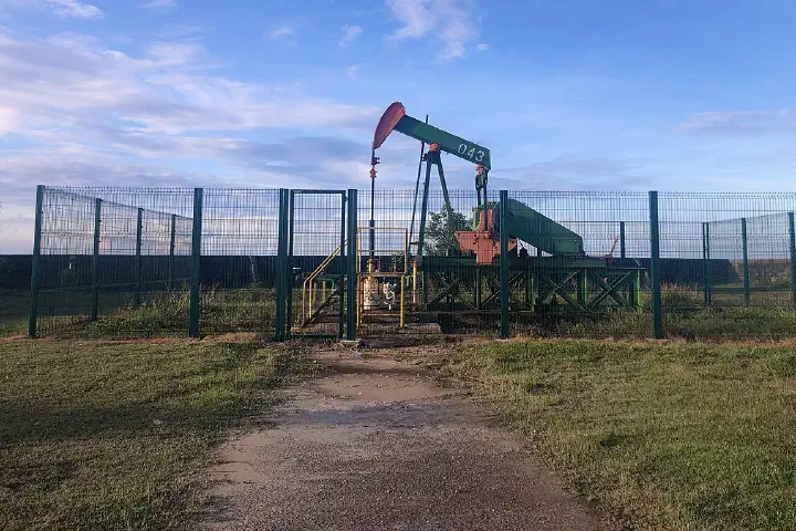 A pumpjack near the Billionth Barrel Monument, Seria, Brunei.