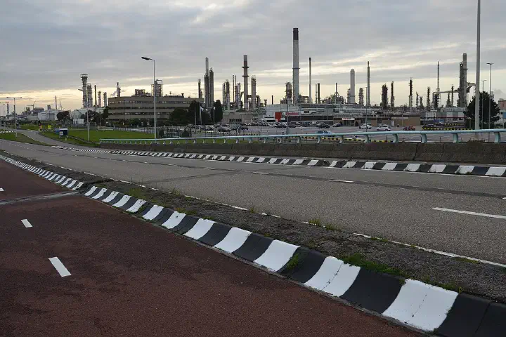 The ExxonMobil refinery in Rotterdam's Botlek area.