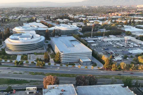 An Apple office campus in Silicon Valley