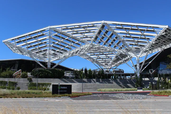 The headquarters of Nvidia in Santa Clara, California.