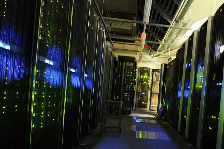The server room at The National Archives.