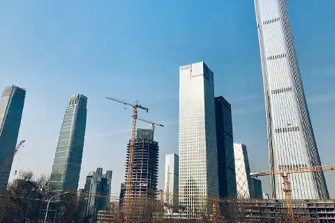 Pekings centrala finansdistrikt (januari 2019)