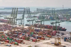 The Port of Singapore.