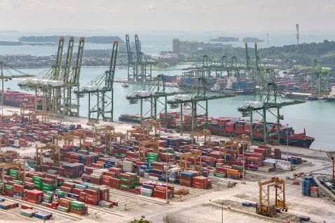 The Port of Singapore.